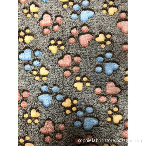 100% Polyester Double Flannel Fleece with Jacquard Fabric